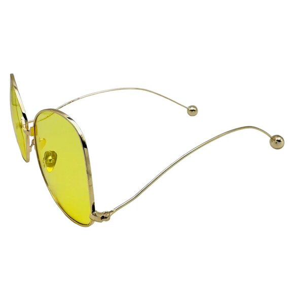 7024 | Yellow Butterfly Lens Sunglasses - Picture 2 of 5
